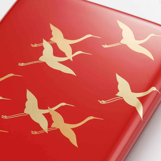 千羽鶴 朱 光琳硯箱