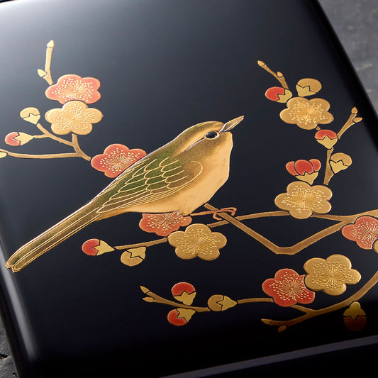 鶯宿梅 光琳小箱