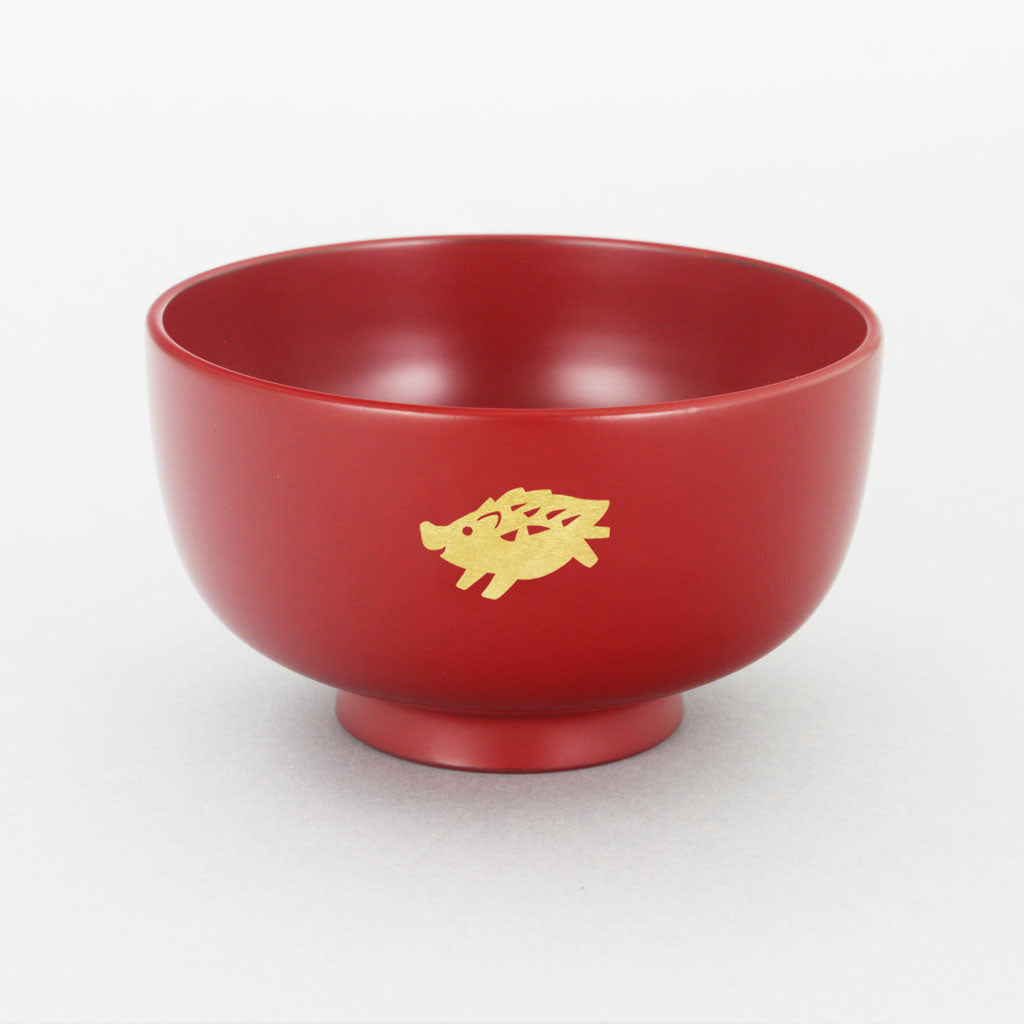 【受注生産】十二支 お子様汁椀 一客(全2色)