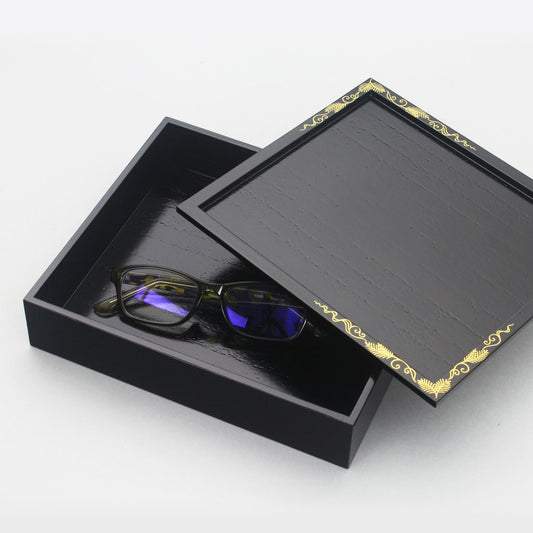 松唐草 桐蓋付手許箱