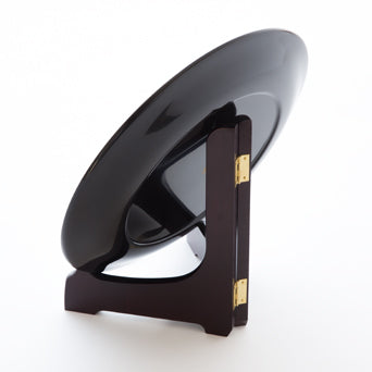 鳳凰 金箔飾皿(皿立付き)