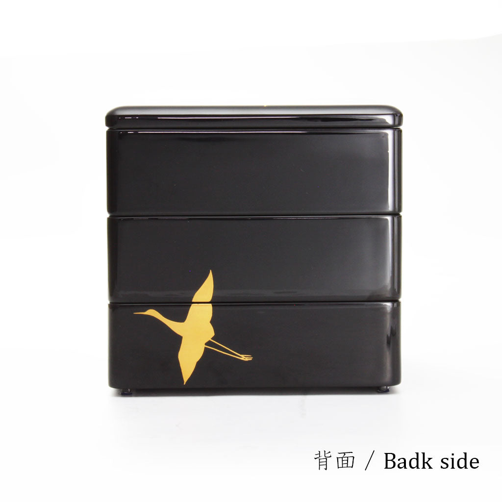 玉峰　百鶴　保存箱　M631 千羽鶴 5.5寸三段重 [17cm角] – 象彦 公式オンラインショップ