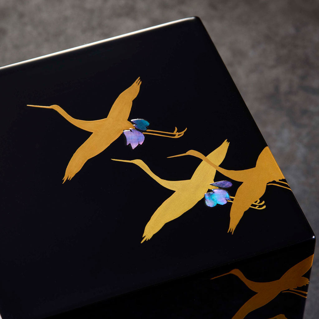 千羽鶴 被蓋内二段宝石箱