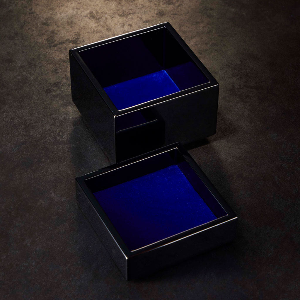 秋草に月蒔絵 被蓋内二段宝石箱