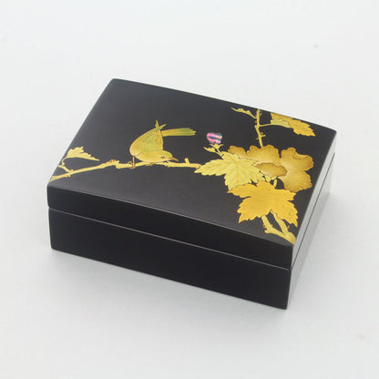 芙蓉と小鳥 甲盛小箱