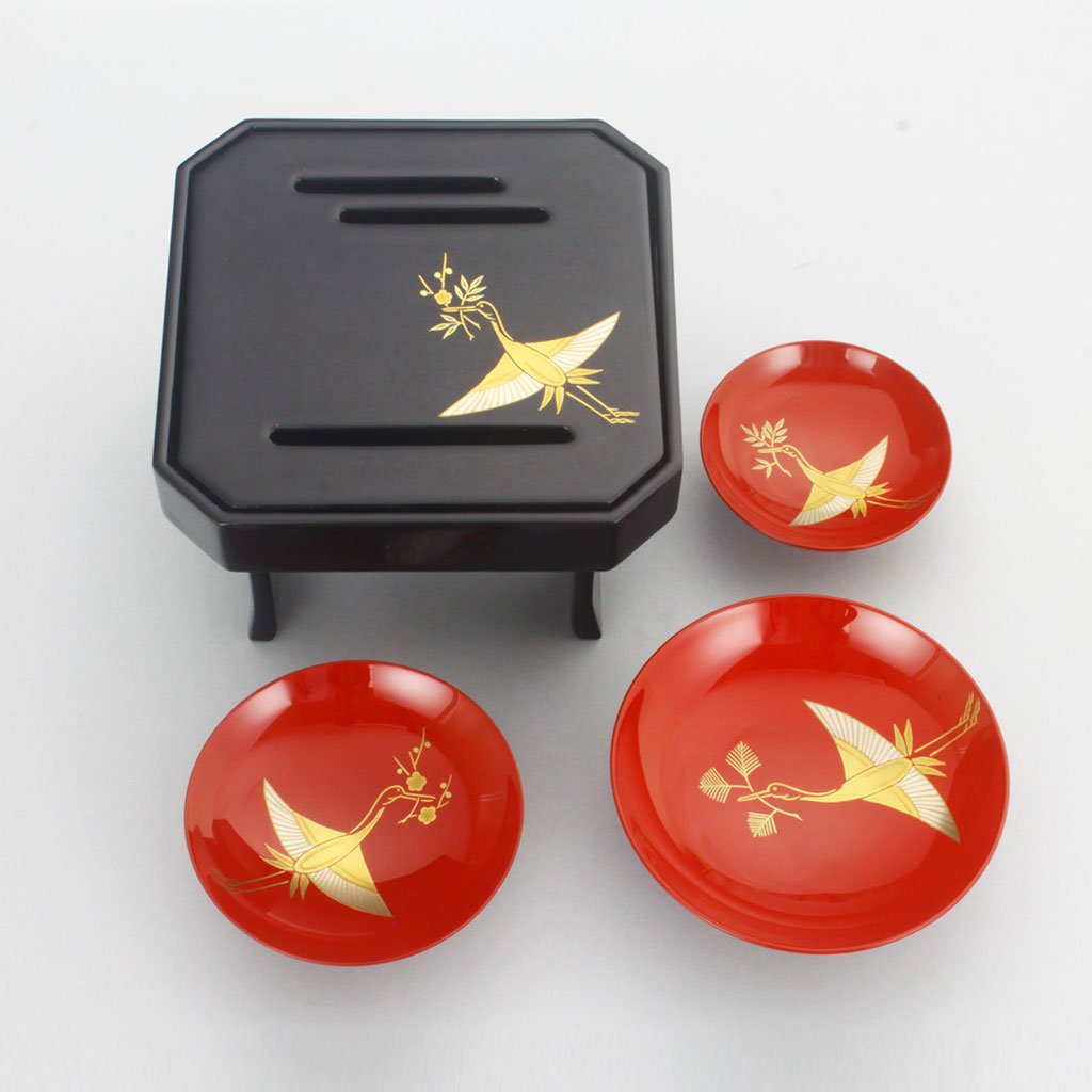 松喰鶴 隅切四点屠蘇揃