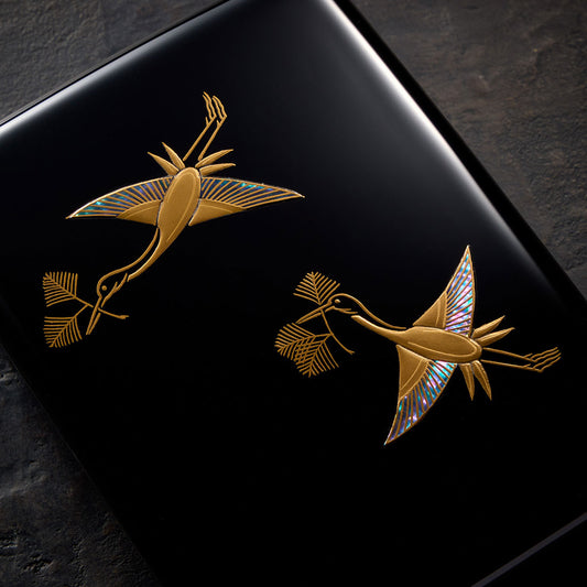 松喰鶴 光琳小箱