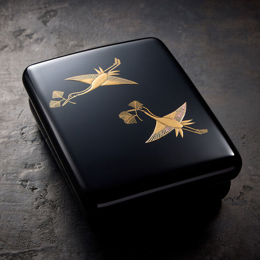 松喰鶴 光琳小箱