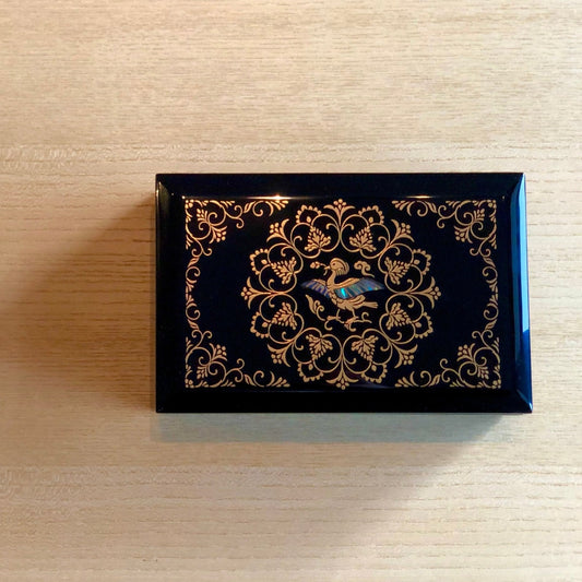 花喰鳥 蝶番削面小箱